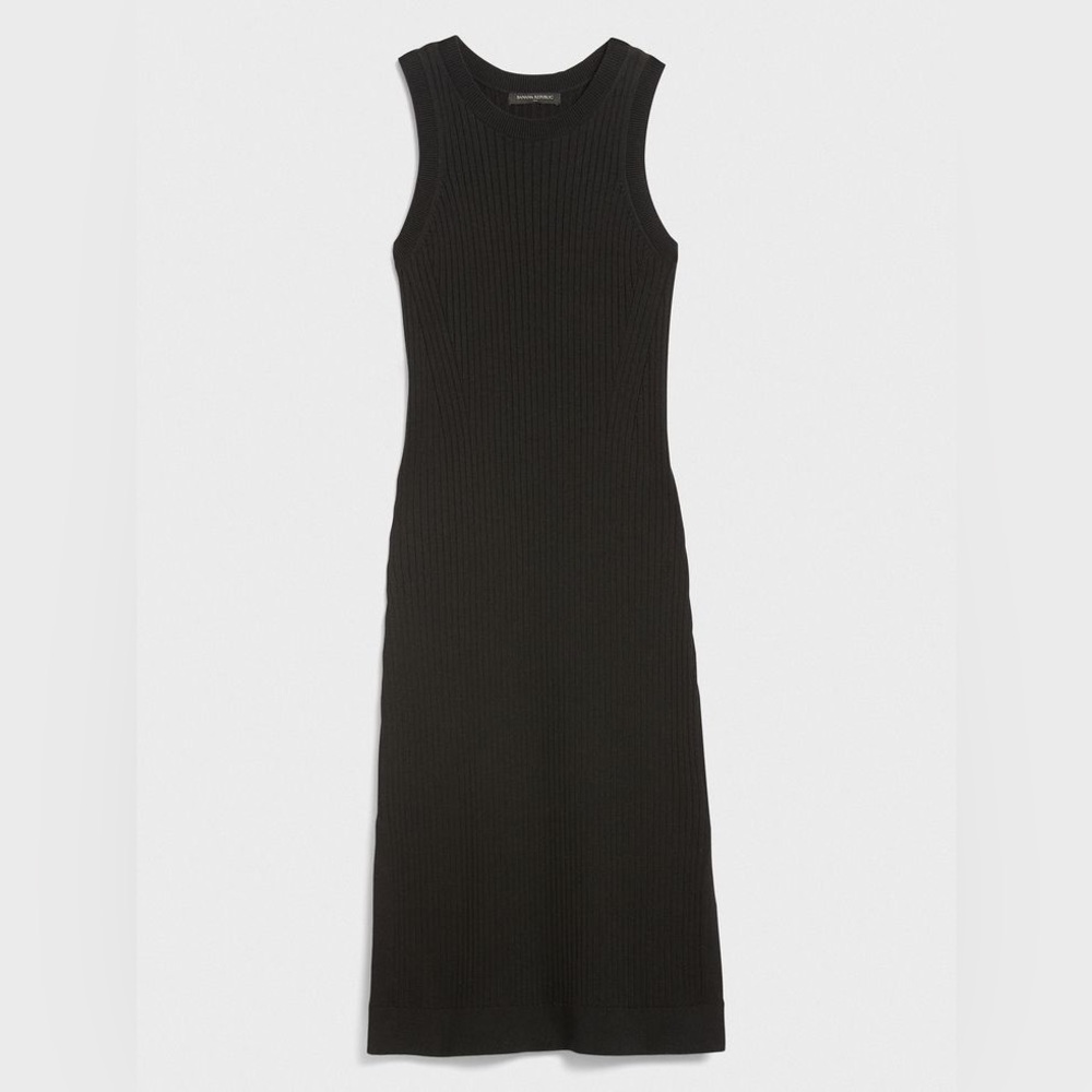 Banana Republic Petite Ribbed Midi Sweater Dress